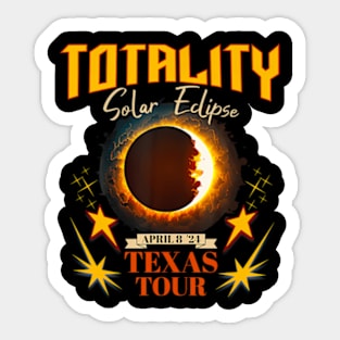 Path To Totality Total Solar Eclipse 2024 Texas Tour Sticker